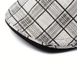 Zared - Gorra vintage a cuadros ajustable