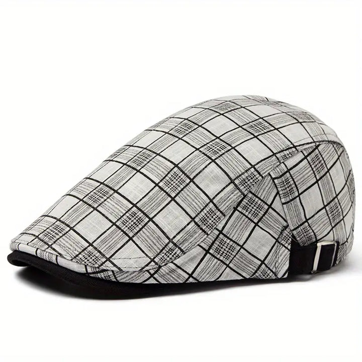 Zared - Gorra vintage a cuadros ajustable