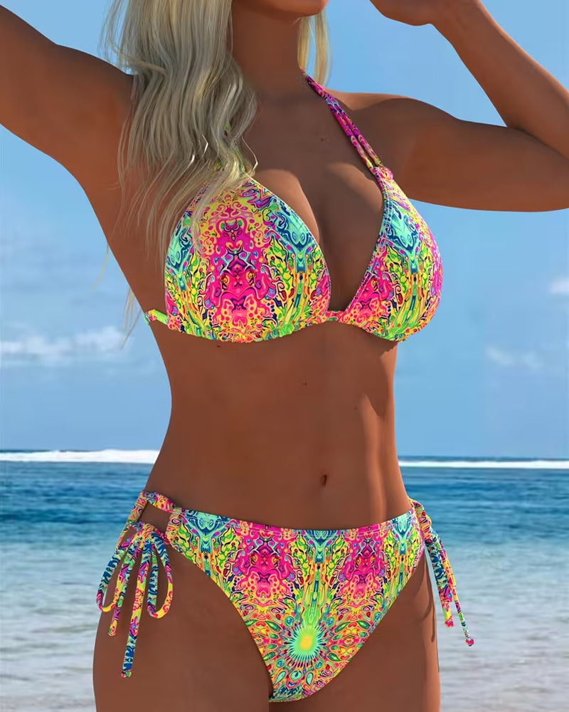 Ana&José | CONJUNTO DE TANKINI ESTAMPADO MULTICOLOR PARA MUJER
