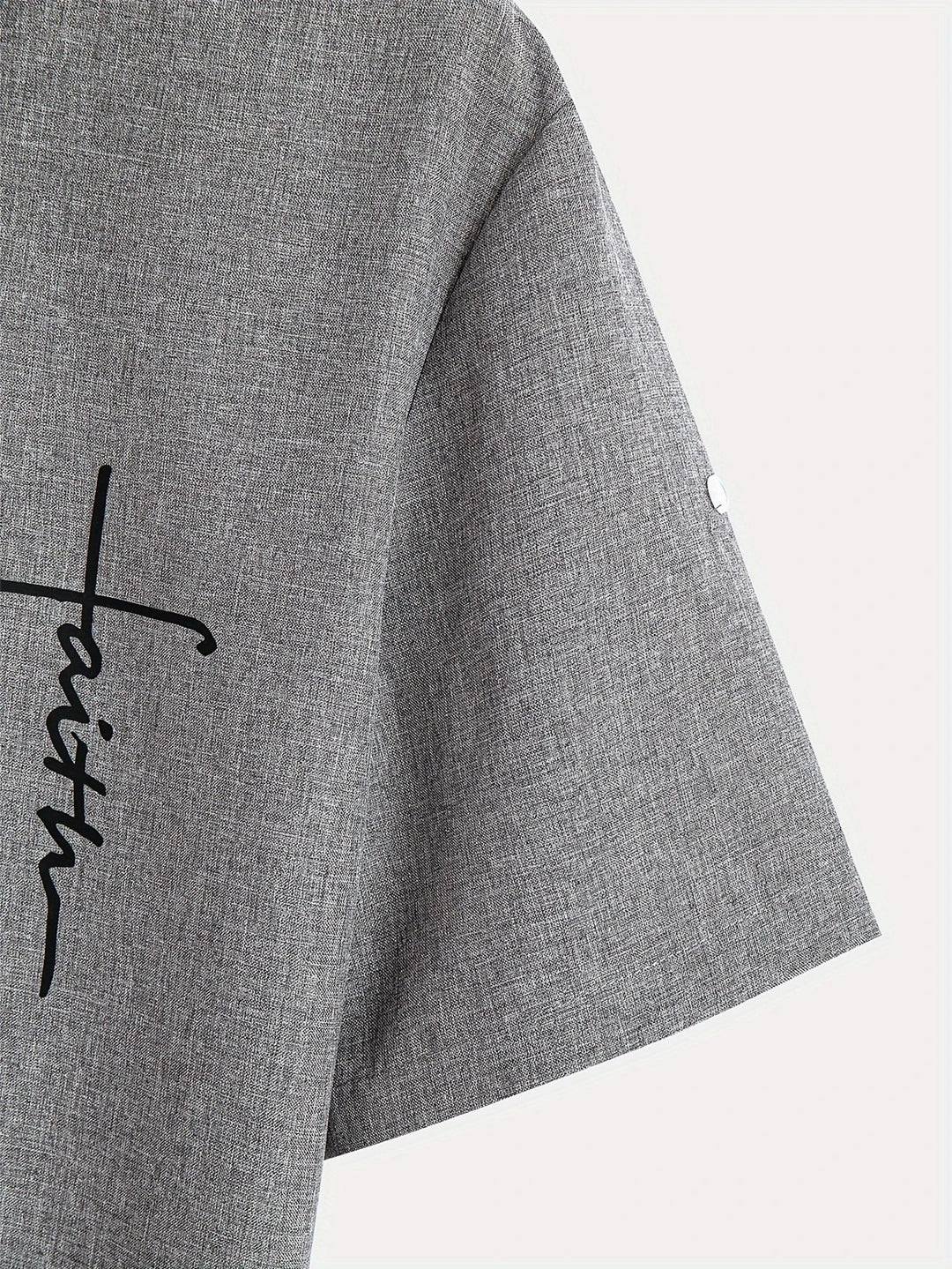 Elliott – Camisa Elegante de Manga Corta con Cuello Alto