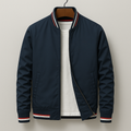 Chaqueta Bomber de Hombre con Cremallera y Cuello de Canalé y Bolsillos Frontales