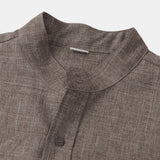 AnaJosé™ — Camisa lisa de algodón con botones