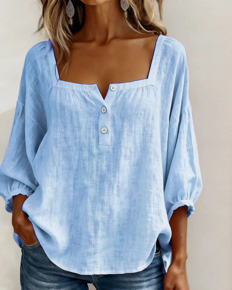 Ana&José | BLUSA CON ESCOTE CUADRADO PARA MUJER
