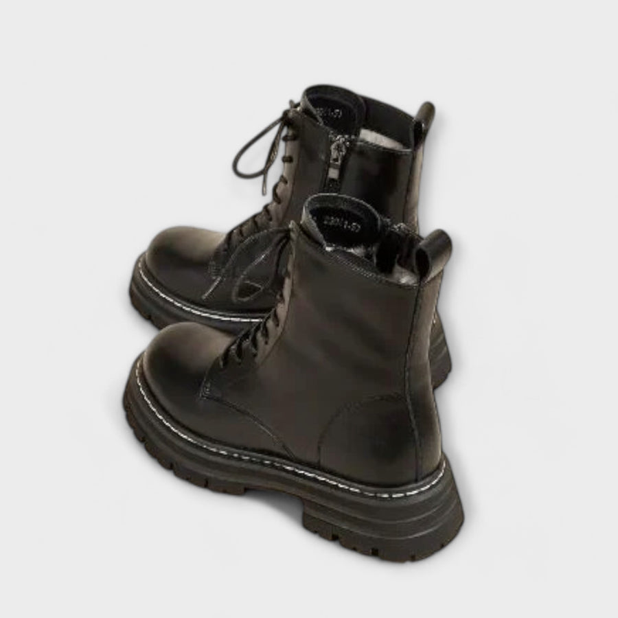 Lourdes | Botas de Cuero Cálidas Modernas y Duraderas