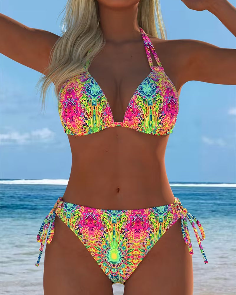 Ana&José | CONJUNTO DE TANKINI ESTAMPADO MULTICOLOR PARA MUJER