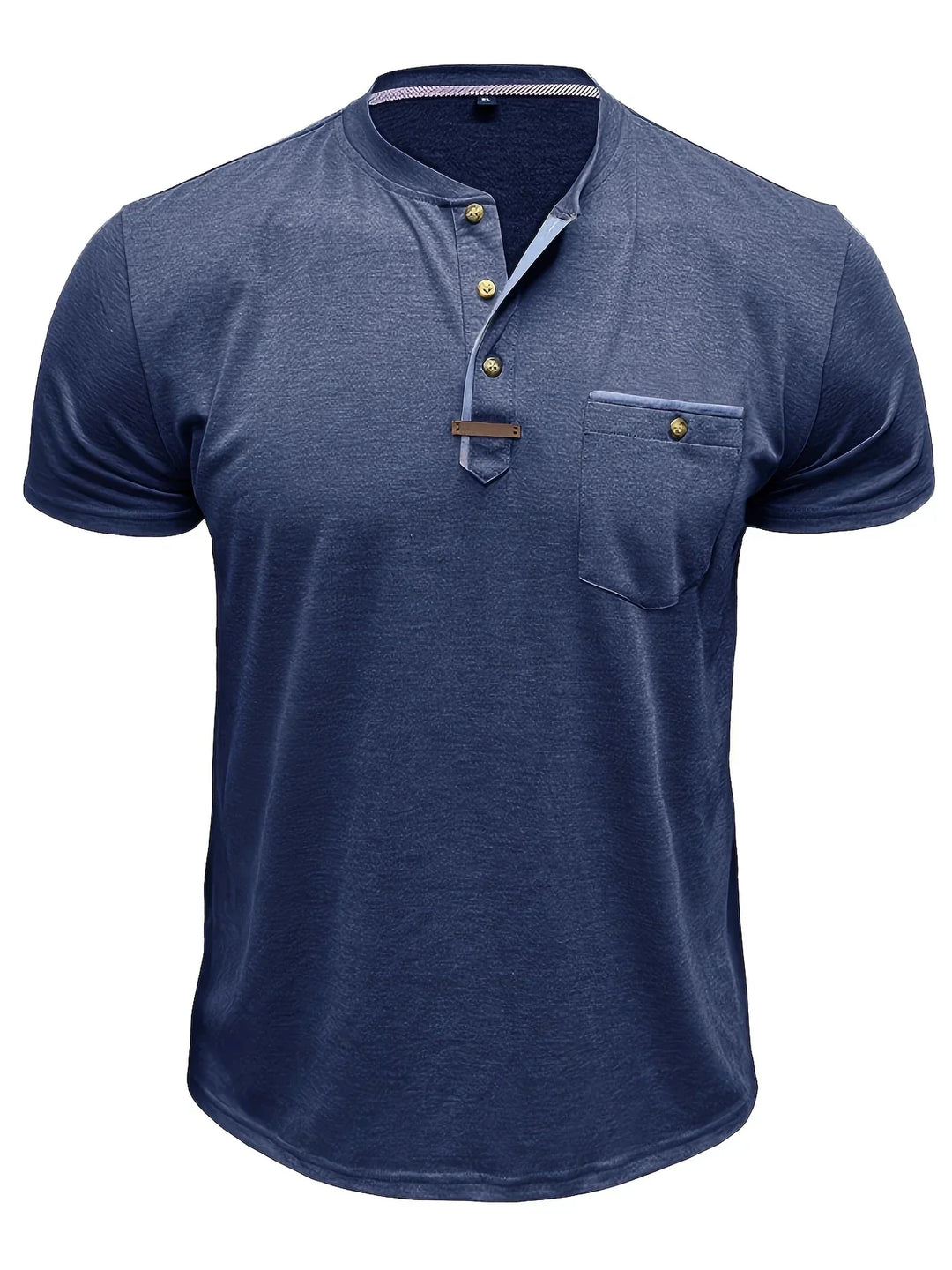 AnaJosé™ — Camiseta elegante de cuello redondo con bolsillo