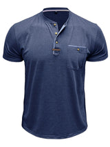 AnaJosé™ — Camiseta elegante de cuello redondo con bolsillo