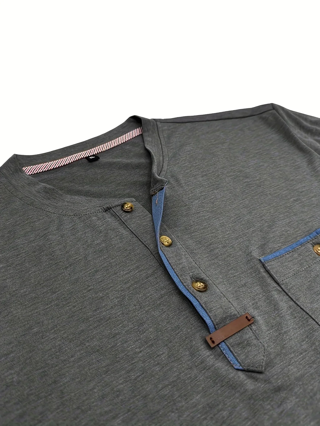 AnaJosé™ — Camiseta elegante de cuello redondo con bolsillo