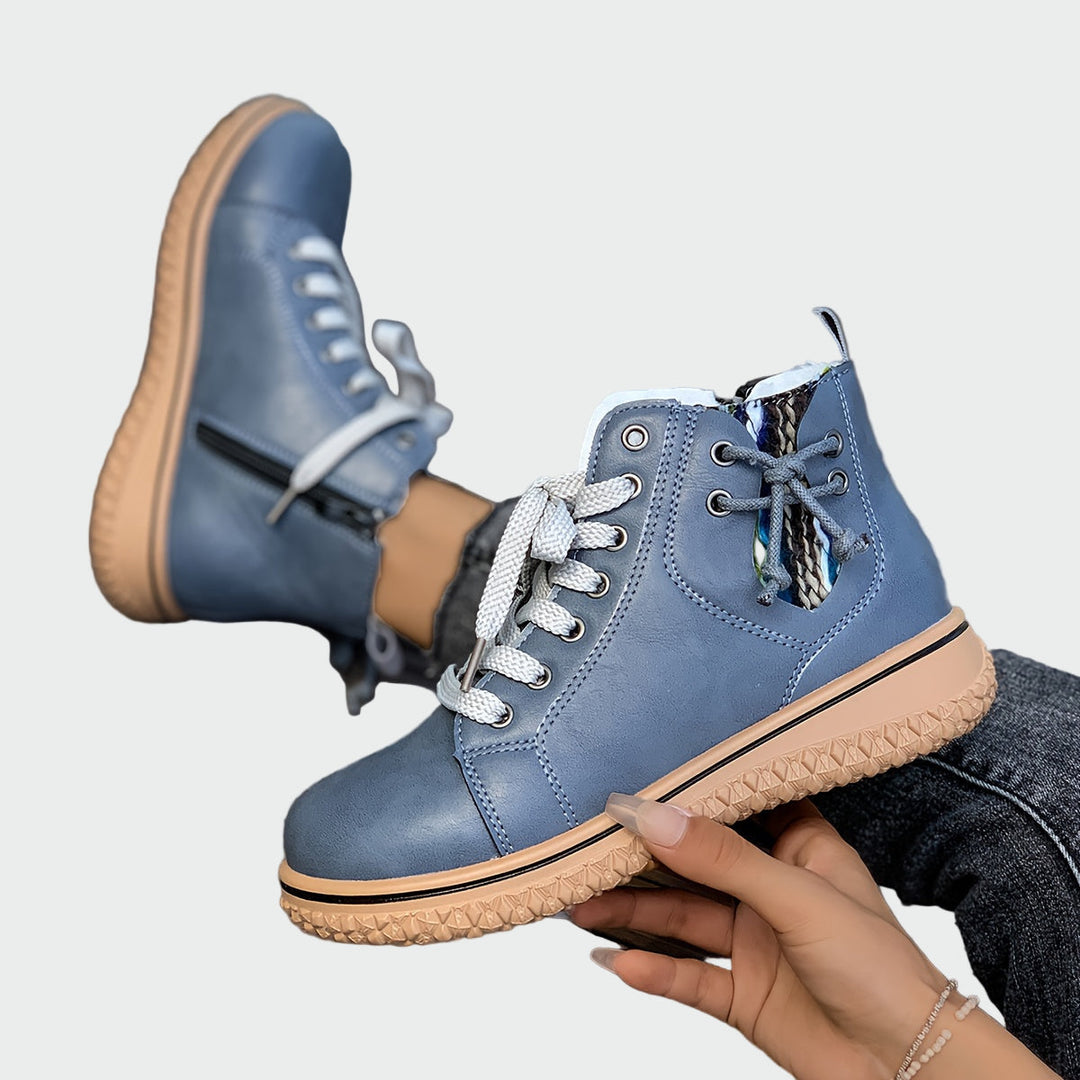 Inés | Botas Ortopédicas De Cuero Con Caña Baja Modernas
