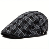Zared - Gorra vintage a cuadros ajustable