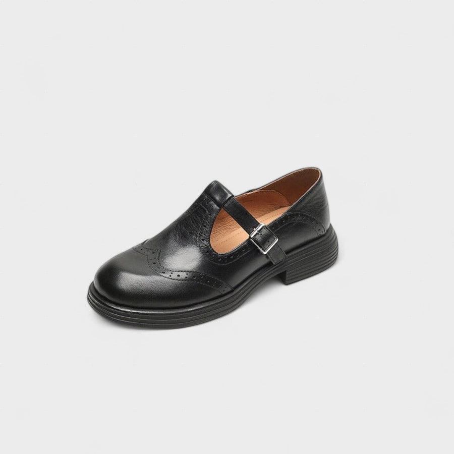 Elena™ | Merceditas elegantes de cuero
