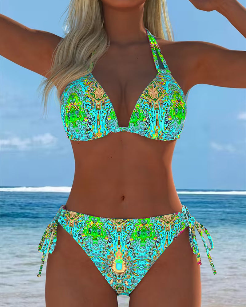 Ana&José | CONJUNTO DE TANKINI ESTAMPADO MULTICOLOR PARA MUJER