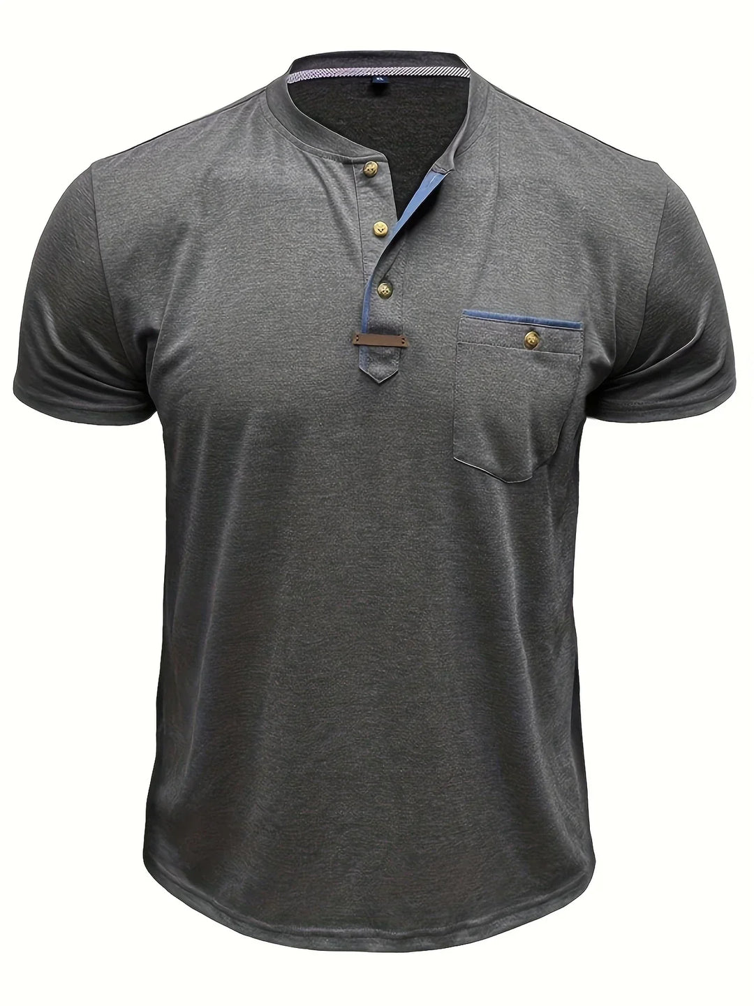 AnaJosé™ — Camiseta elegante de cuello redondo con bolsillo