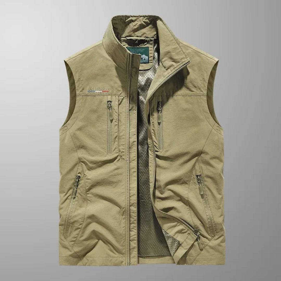 ALPINO – Chaleco Hombre Multibolsillo Outdoor