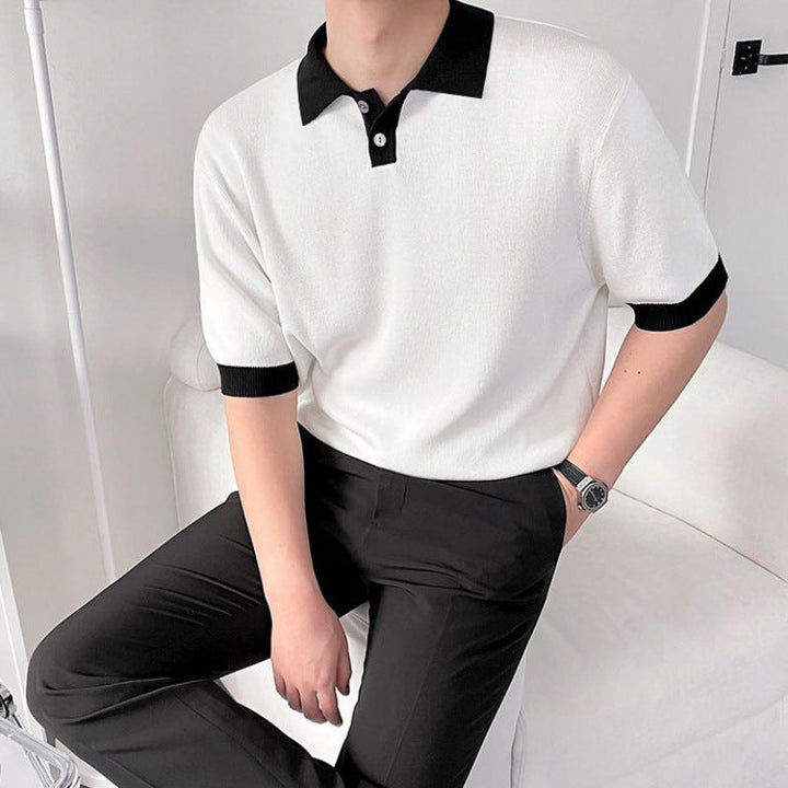 AnaJosé™ Polo de manga ancha para hombre