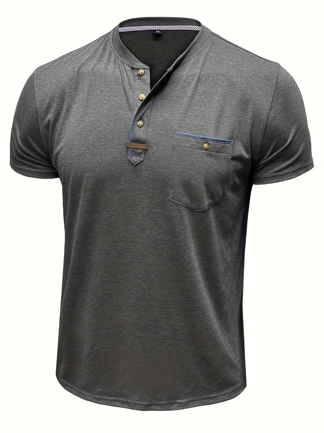 AnaJosé™ — Camiseta elegante de cuello redondo con bolsillo