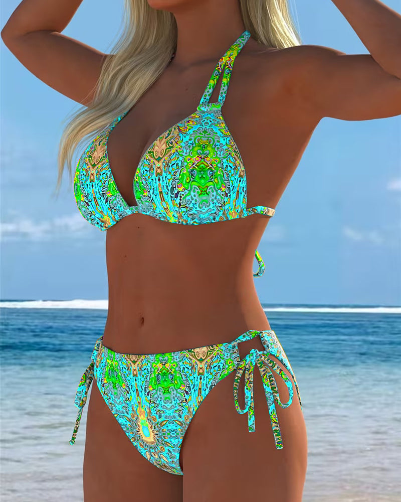 Ana&José | CONJUNTO DE TANKINI ESTAMPADO MULTICOLOR PARA MUJER