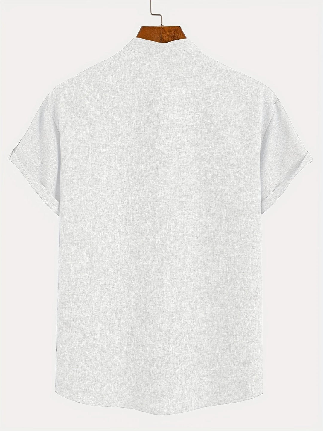 Elliott – Camisa Elegante de Manga Corta con Cuello Alto