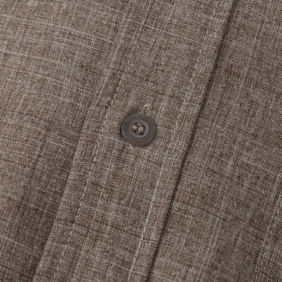AnaJosé™ — Camisa lisa de algodón con botones