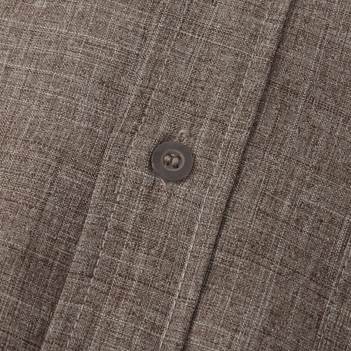 AnaJosé™ — Camisa lisa de algodón con botones