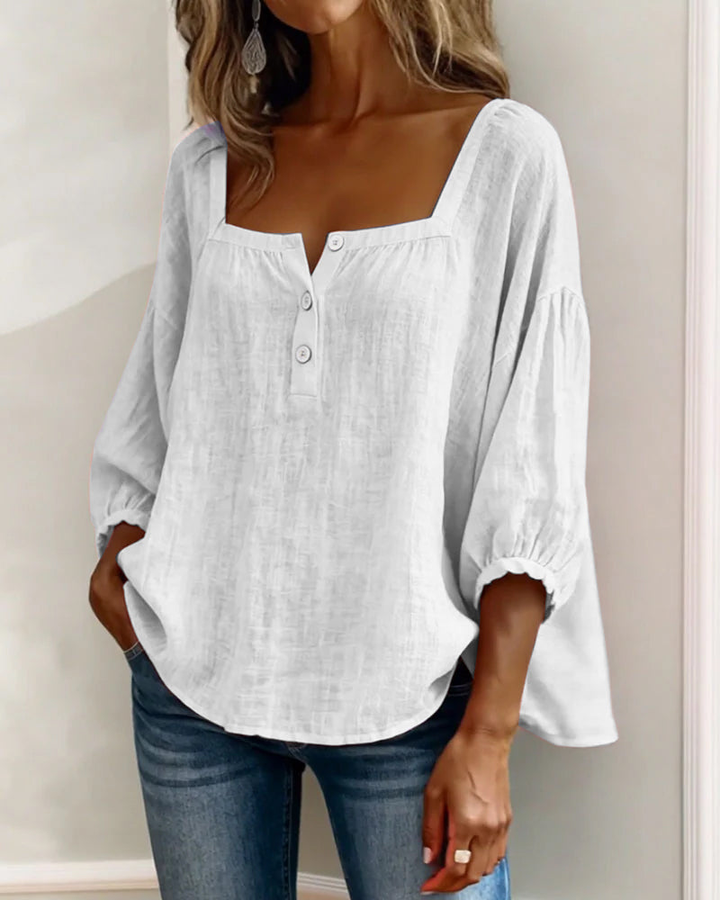 Ana&José | BLUSA CON ESCOTE CUADRADO PARA MUJER