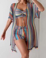 Ana&José | CONJUNTO TANKINI ESTAMPADO CON PAREO PARA MUJER