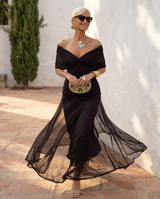 Ana&José™ | Vestido maxi elegante para fiesta con escote en corazón
