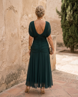 Ana&José™ | Vestido maxi elegante para fiesta con escote en corazón