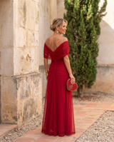 Ana&José™ | Vestido maxi elegante para fiesta con escote en corazón
