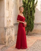 Ana&José™ | Vestido maxi elegante para fiesta con escote en corazón