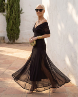 Ana&José™ | Vestido maxi elegante para fiesta con escote en corazón