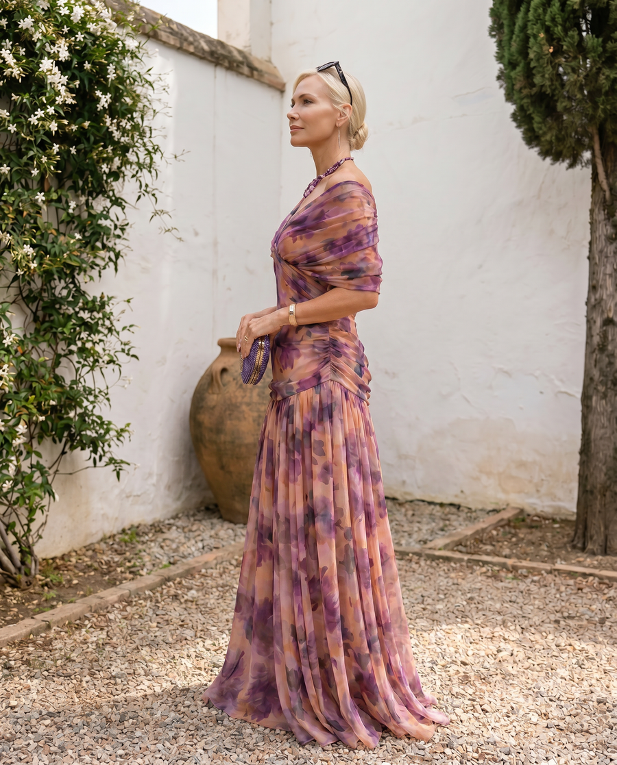 Ana&José™ | Vestido maxi elegante para fiesta con escote en corazón