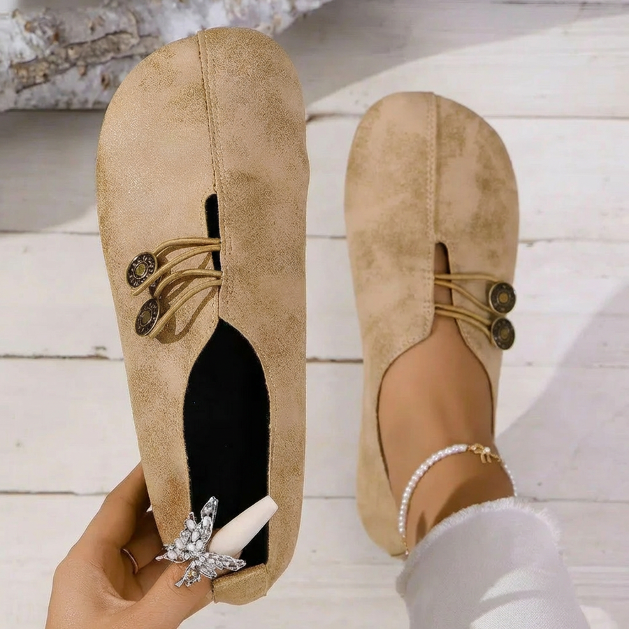 Ana&José | MOCASINES CON BOTÓN PARA MUJER