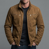 Ana&José™ | Chaqueta vintage de algodón con cierre de cremallera