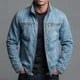 Ana&José™ | Chaqueta vintage de algodón con cierre de cremallera