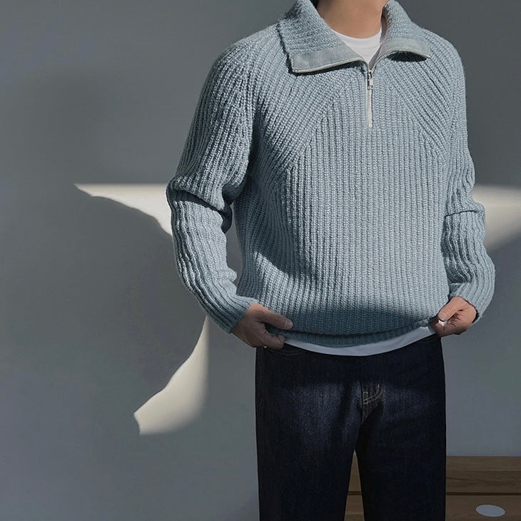 AnaJosé™ | Sudadera Azure con media cremallera