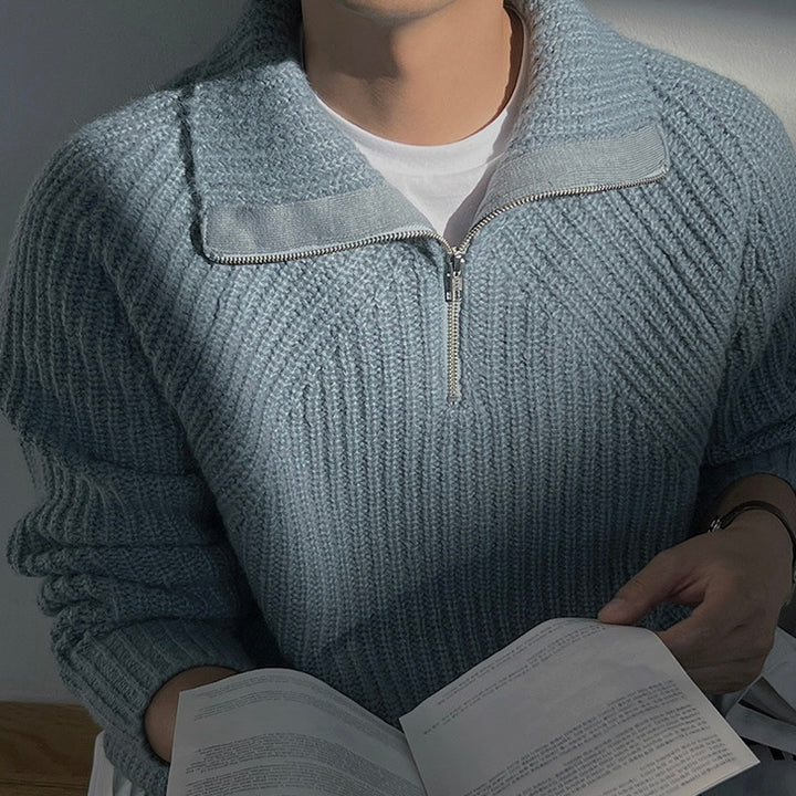 AnaJosé™ | Sudadera Azure con media cremallera