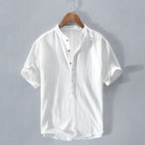 LAURENT MONACO | CAMISA DE CUELLO MAO PARA HOMBRES