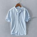 LAURENT MONACO | CAMISA DE CUELLO MAO PARA HOMBRES