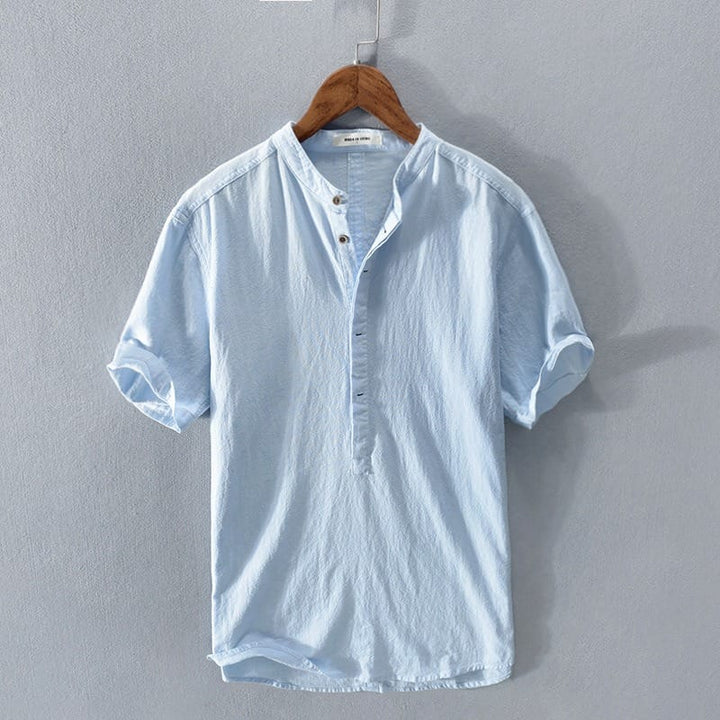 LAURENT MONACO | CAMISA DE CUELLO MAO PARA HOMBRES