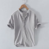 LAURENT MONACO | CAMISA DE CUELLO MAO PARA HOMBRES