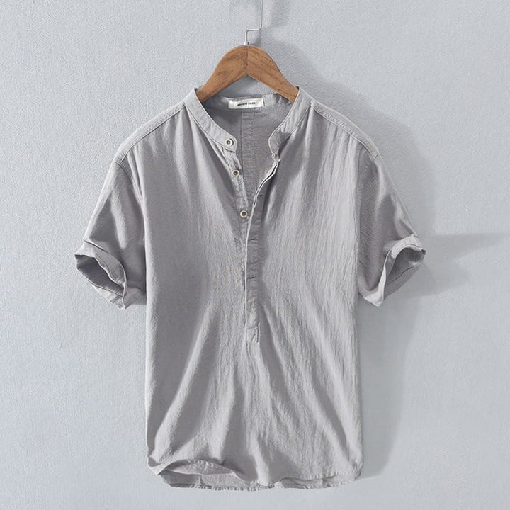 LAURENT MONACO | CAMISA DE CUELLO MAO PARA HOMBRES