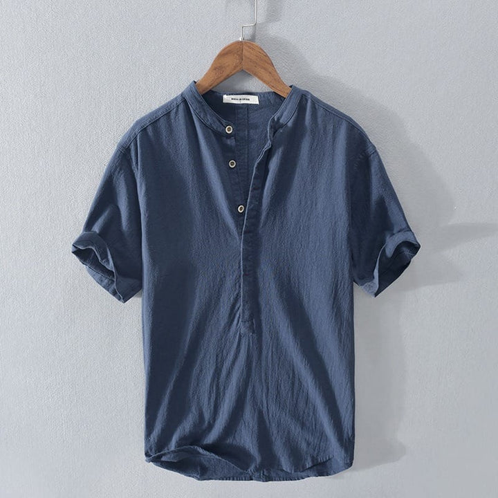 LAURENT MONACO | CAMISA DE CUELLO MAO PARA HOMBRES