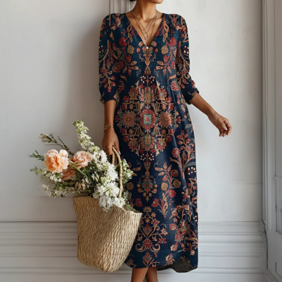 Ana&José | VESTIDO ESTAMPADO BOHO PARA MUJER