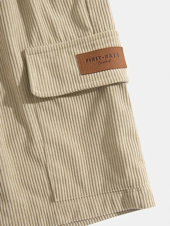 Bermuda hombre algodón acanalado estilo urbano - Camus