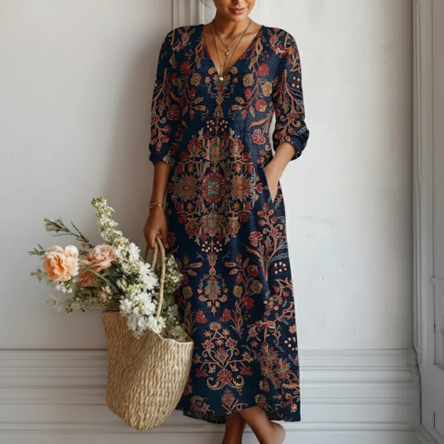Ana&José | VESTIDO ESTAMPADO BOHO PARA MUJER