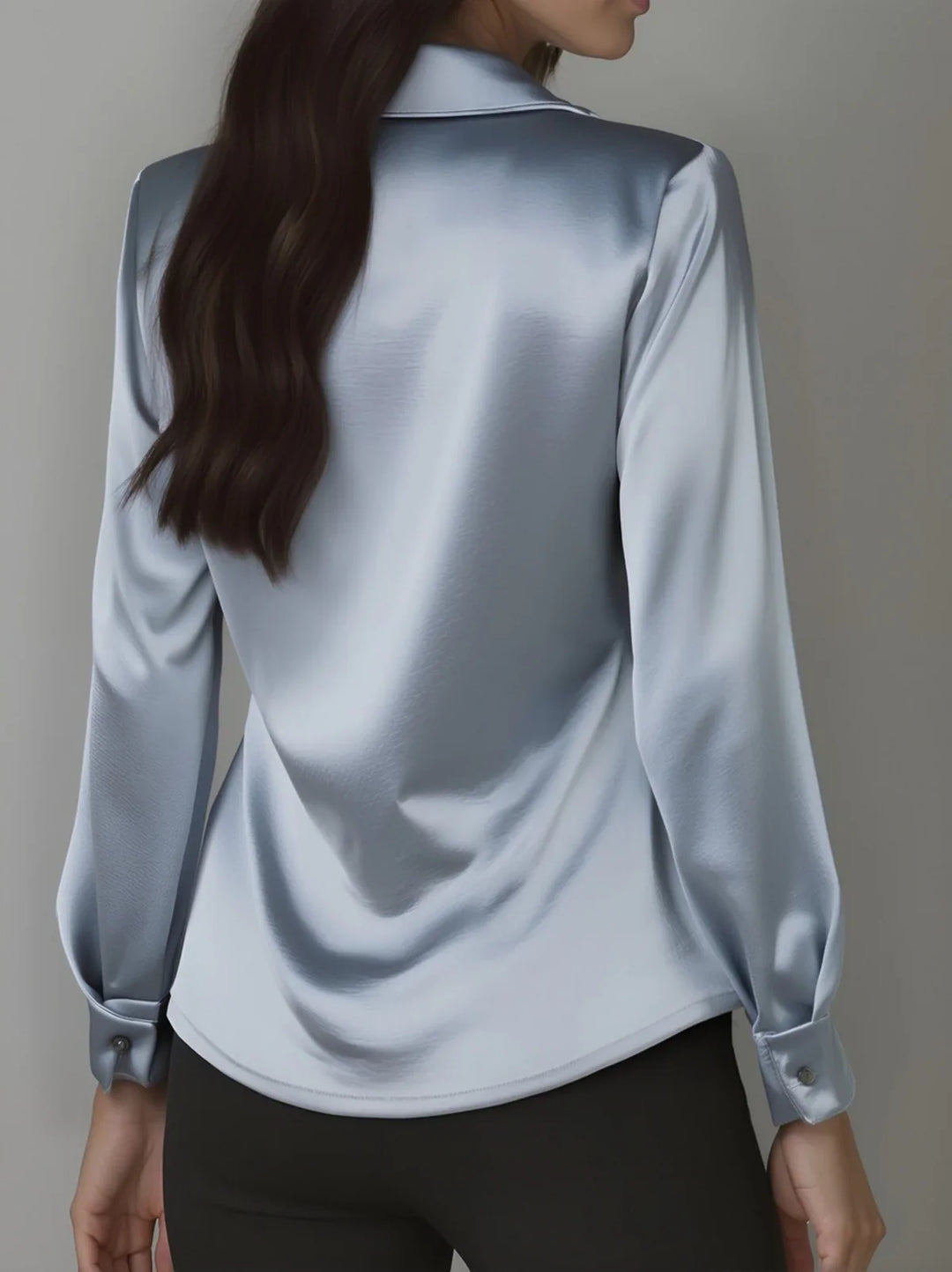 Ester - Blusa elegante con cuello drapeado