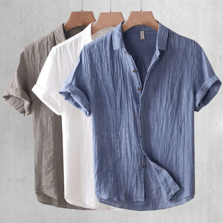 AnaJosé™ — Camisa de manga corta con botones, estilo elegante