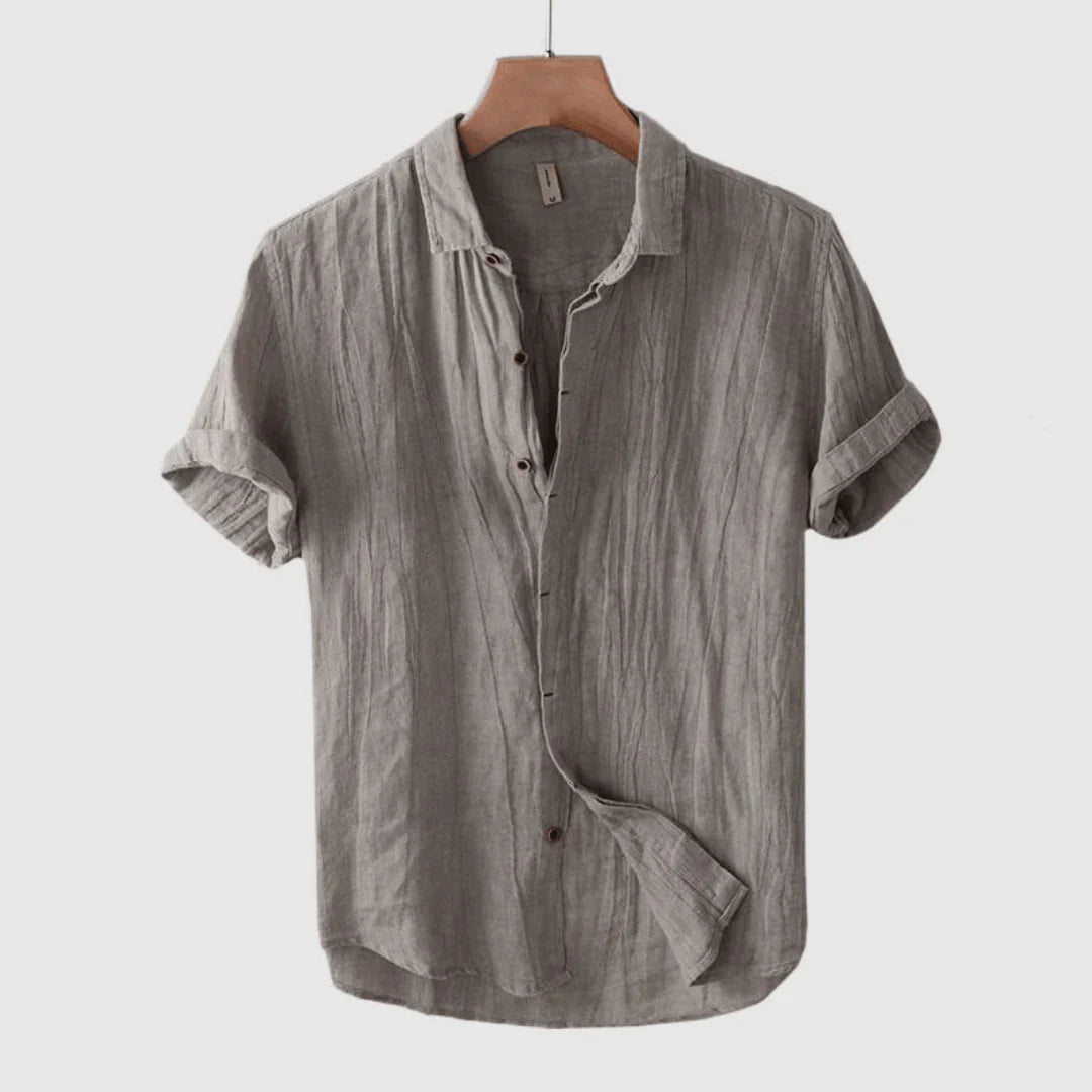 AnaJosé™ — Camisa de manga corta con botones, estilo elegante