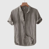 AnaJosé™ — Camisa de manga corta con botones, estilo elegante